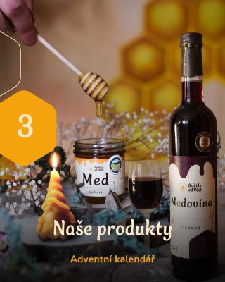 Znáte naše produkty? 🐝 Dnes vám chceme ukázat pár našich produktů: 🍯 Medy 🕯️ různé tvary svíček ze včelího vosku 🍯...